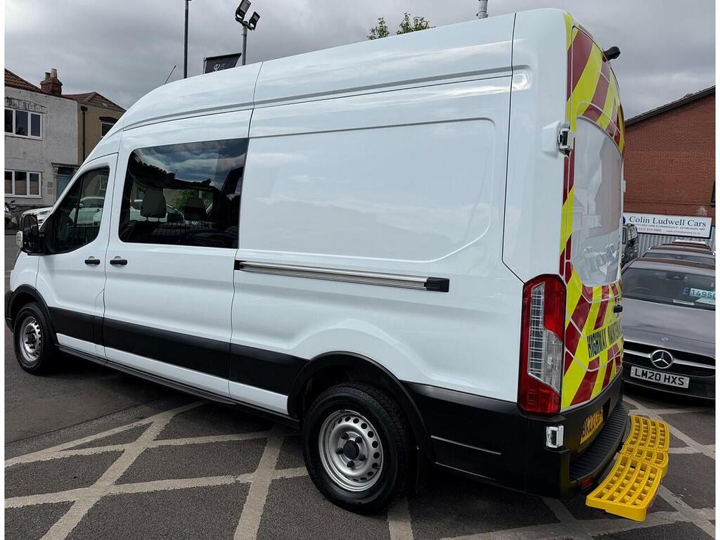 Ford Transit Custom 2.0 350 Ecoblue Leader Panel Van BK22CWA White #3