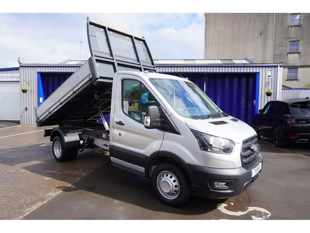 Ford Transit Custom Transit 2.0 350 Ecoblue Leader Tipper M Silver