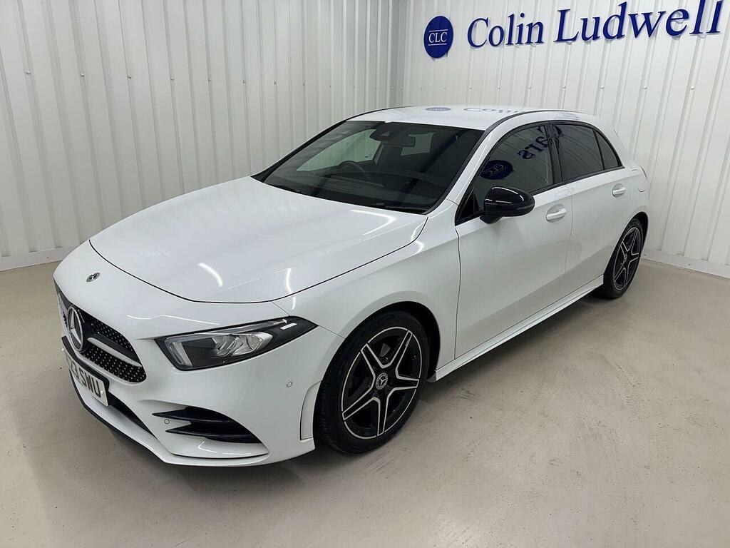 Mercedes-Benz A Class 1.3 A180 Amg Line Executive Hatchback BK23SWU White #3