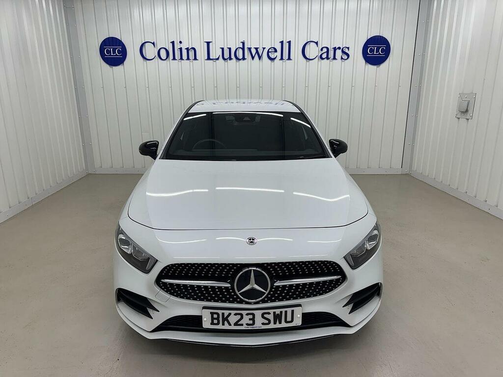 Mercedes-Benz A Class 1.3 A180 Amg Line Executive Hatchback BK23SWU White #2