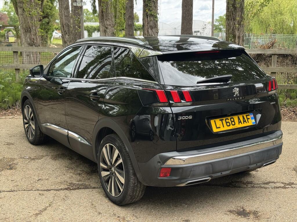 Peugeot 3008 1.5 Bluehdi Gt Line Premium Suv LT68AAF Black #3