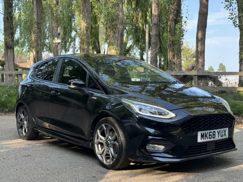 Ford Fiesta 1.0T Ecoboost St-line Hatchback MK68YUX Black #5