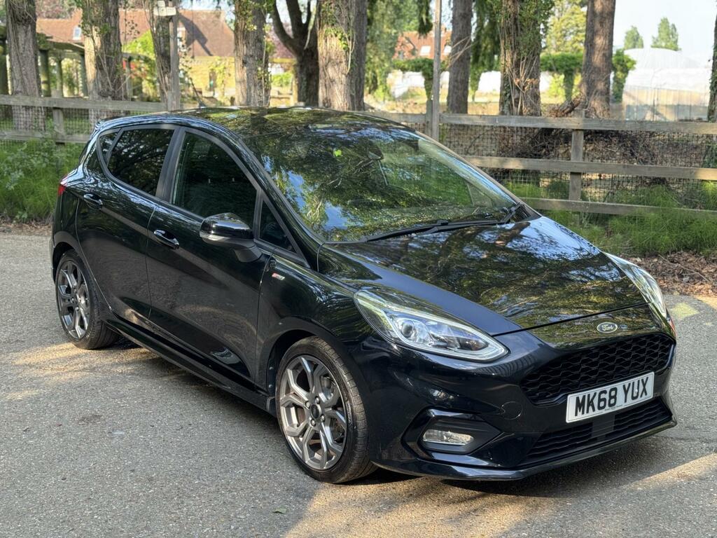 Ford Fiesta 1.0T Ecoboost St-line Hatchback MK68YUX Black #4