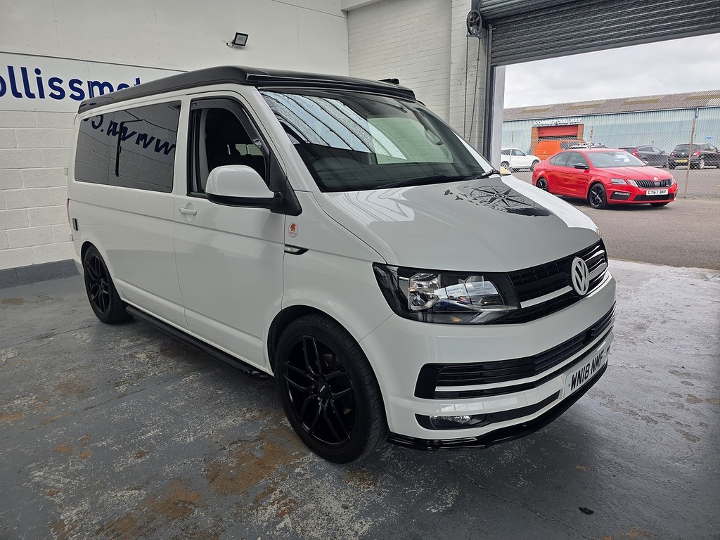 Volkswagen Transporter 2.0 Tdi T28 Bluemotion Tech Highline Panel Van WN18NMF White #2
