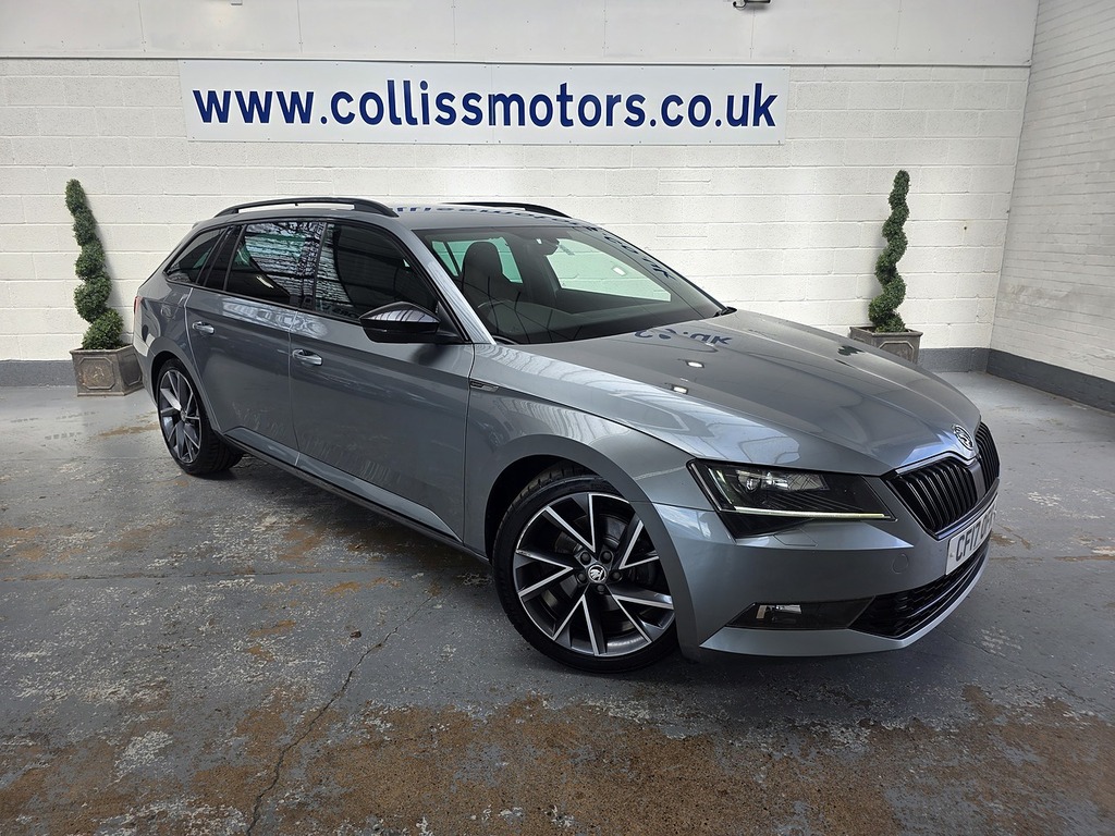 Skoda Superb 2.0 Tdi Sportline Estate Dsg 6Spd Grey