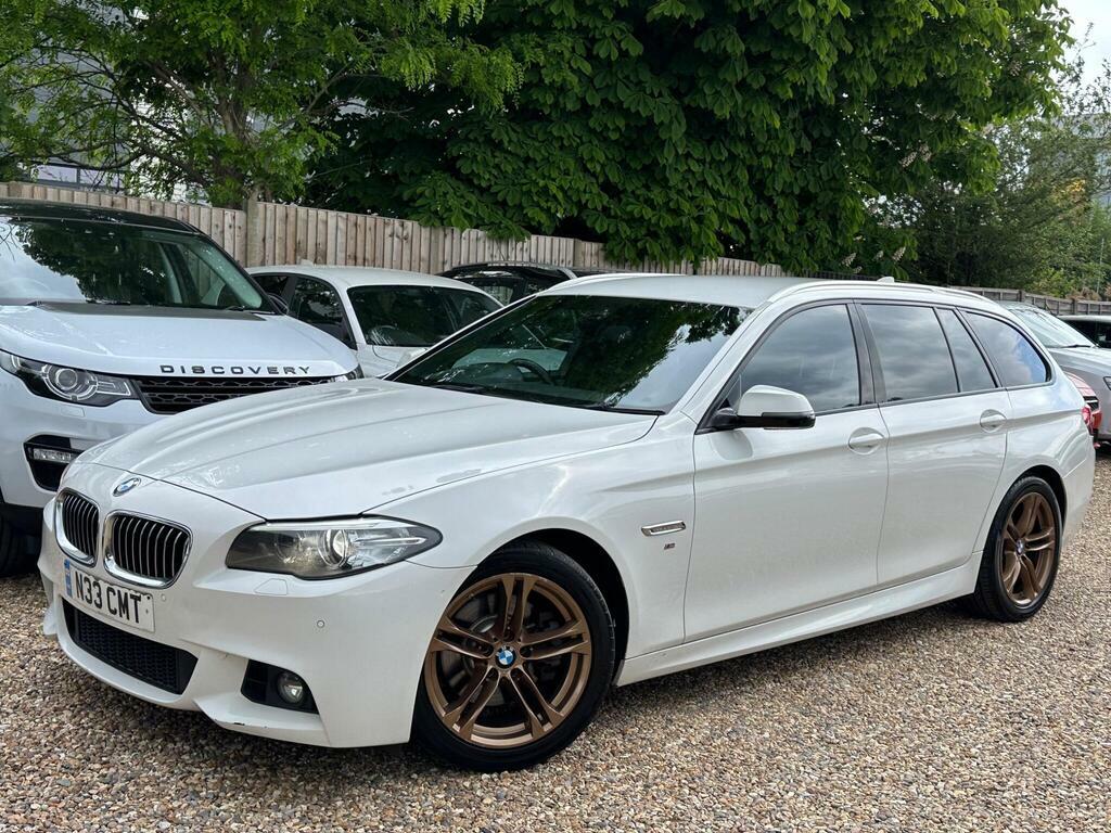 BMW 5 Series 2.0 520D M Sport Touring Euro 6 S S White #3