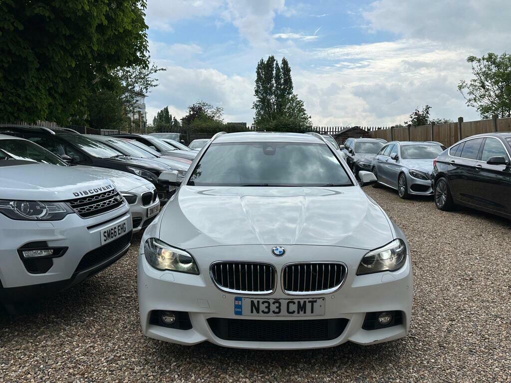 BMW 5 Series 2.0 520D M Sport Touring Euro 6 S S White #2