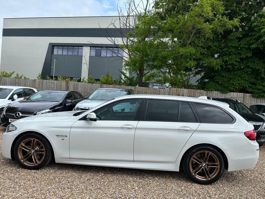 BMW 5 Series 2.0 520D M Sport Touring Euro 6 S S White #5