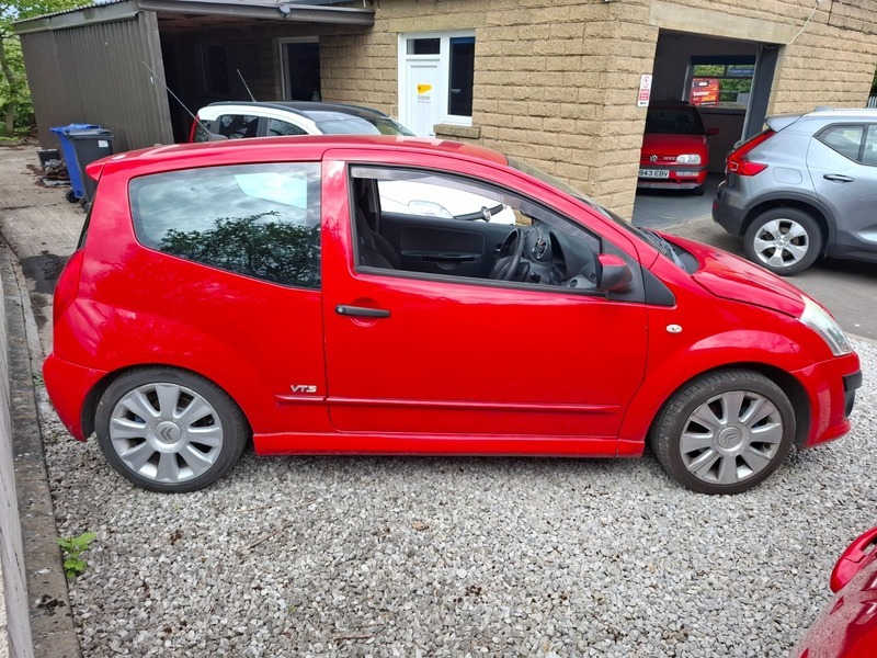 Citroen C2 16V Vts Red #3