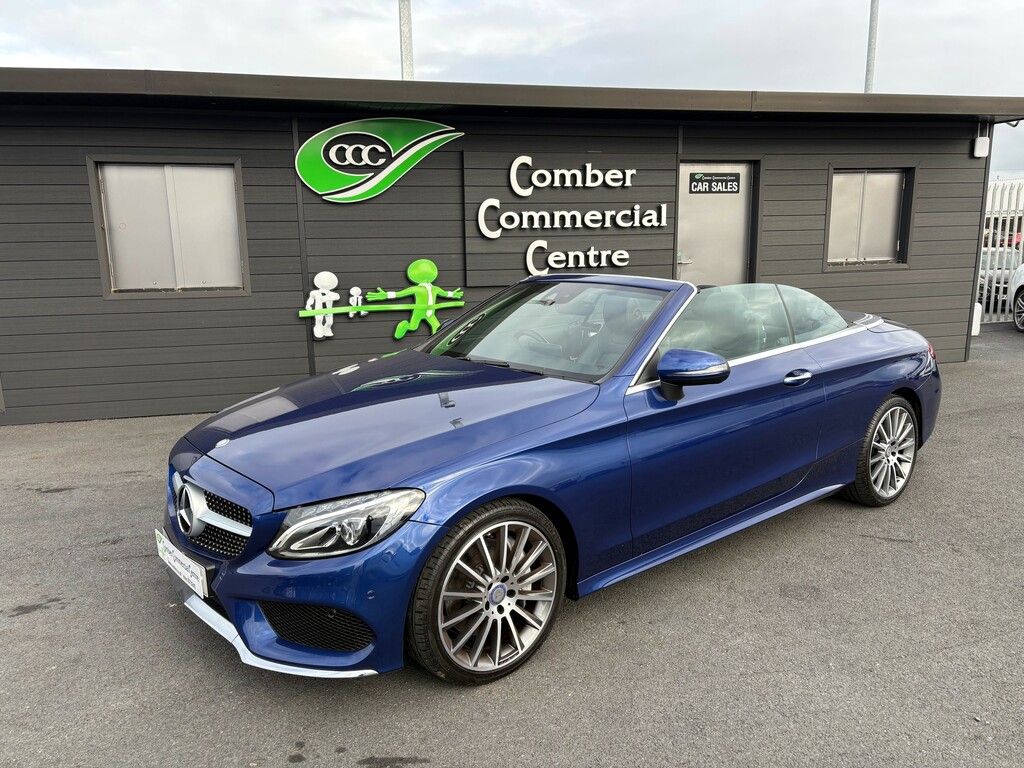 Mercedes-Benz C Class 2.0 C250d Amg Line Premium Plus 204 Cabriolet Blue #4