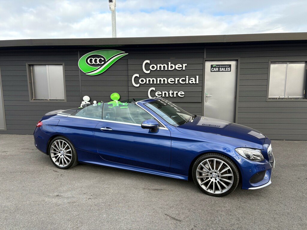 Mercedes-Benz C Class 2.0 C250d Amg Line Premium Plus 204 Cabriolet Blue #2