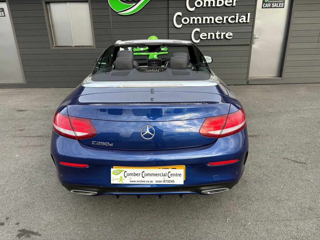 Mercedes-Benz C Class 2.0 C250d Amg Line Premium Plus 204 Cabriolet Blue #6