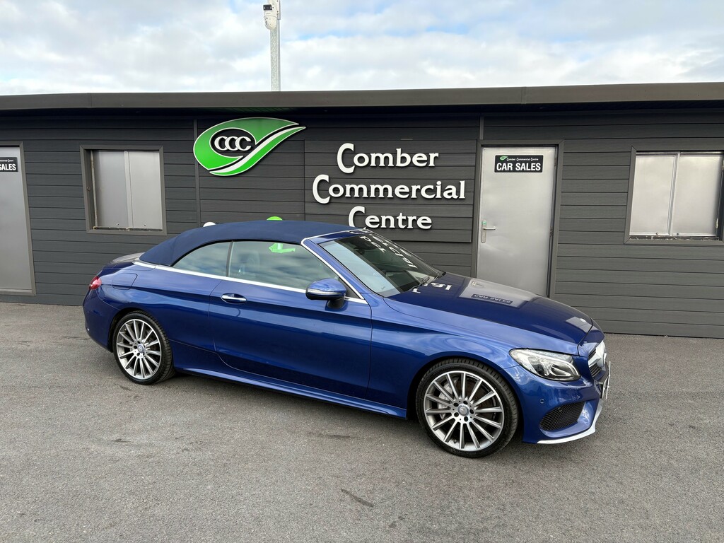 Mercedes-Benz C Class 2.0 C250d Amg Line Premium Plus 204 Cabriolet Blue