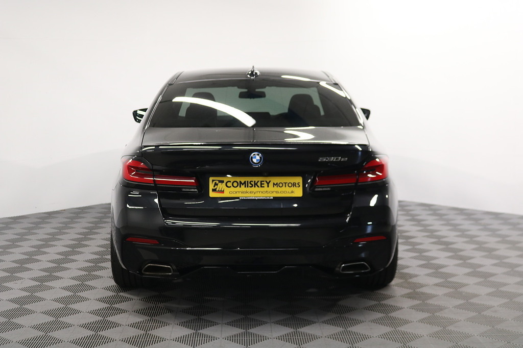 BMW 5 Series 530E M Sport YD23AGM Blue #5