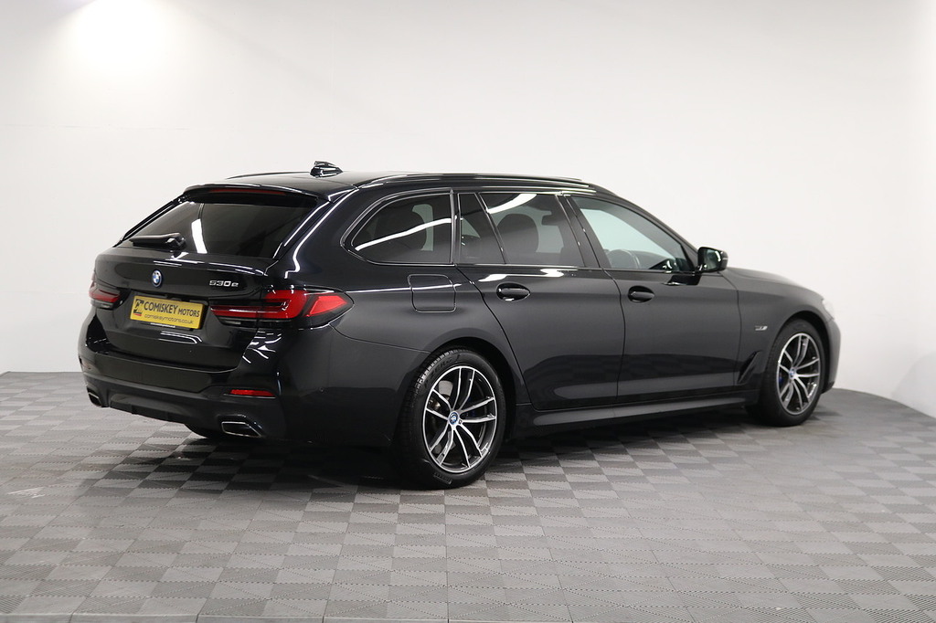 BMW 5 Series 530E M Sport YK23WDB Blue #6