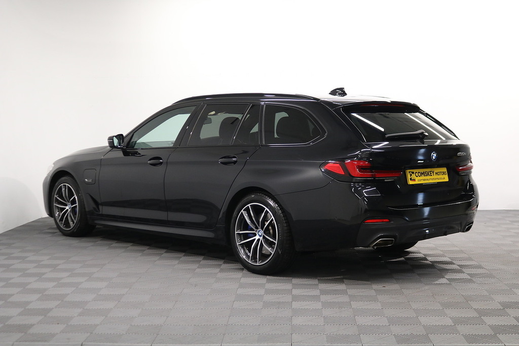 BMW 5 Series 530E M Sport YK23WDB Blue #4