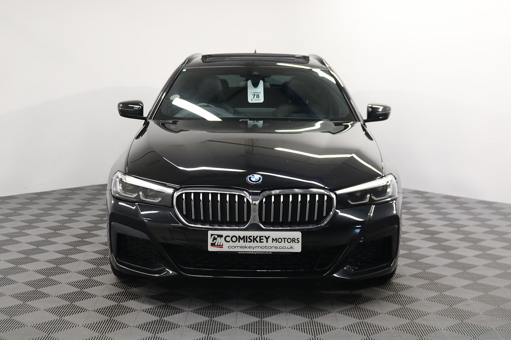 BMW 5 Series 530E M Sport YK23WDB Blue #2