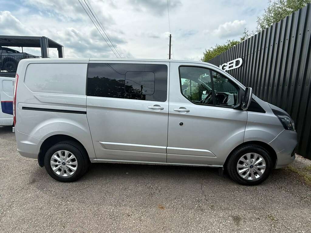 Ford Transit Custom Crew Van 2.0 L1h1 300 Limited Swb Tdci 130 Ecoblue HG21KHT Silver #3