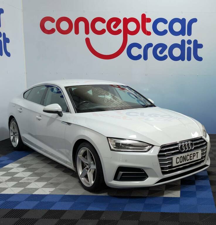 Audi A5 Sportback 40 Tdi Quattro Sport White #2