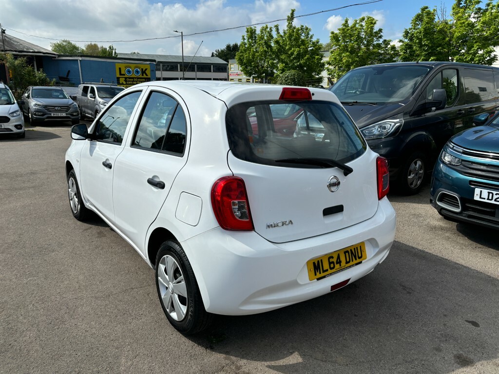 Nissan Micra Visia White #4