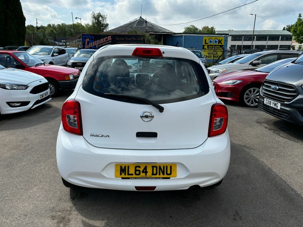 Nissan Micra Visia White #5