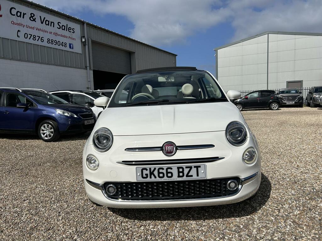 Fiat 500C 1.2 Eco Lounge Convertible Euro White #2
