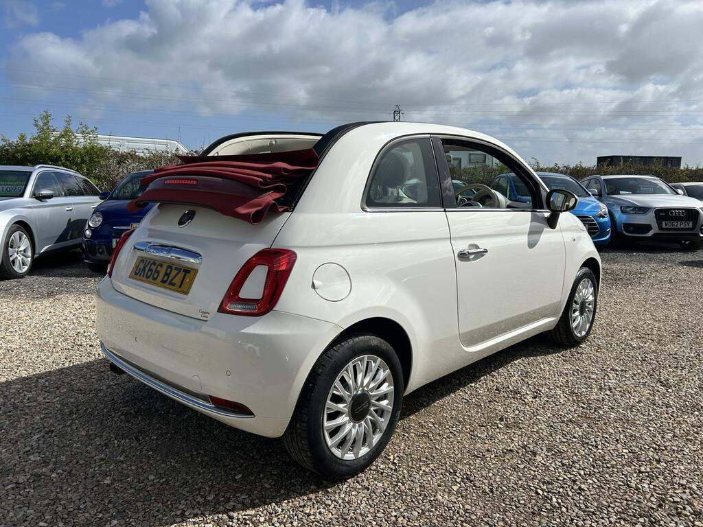 Fiat 500C 1.2 Eco Lounge Convertible Euro White #5