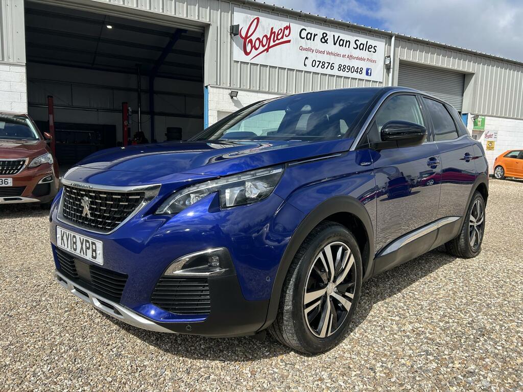 Peugeot 3008 1.6 Bluehdi Gt Line Suv Euro 6 KY18XPB Blue #2