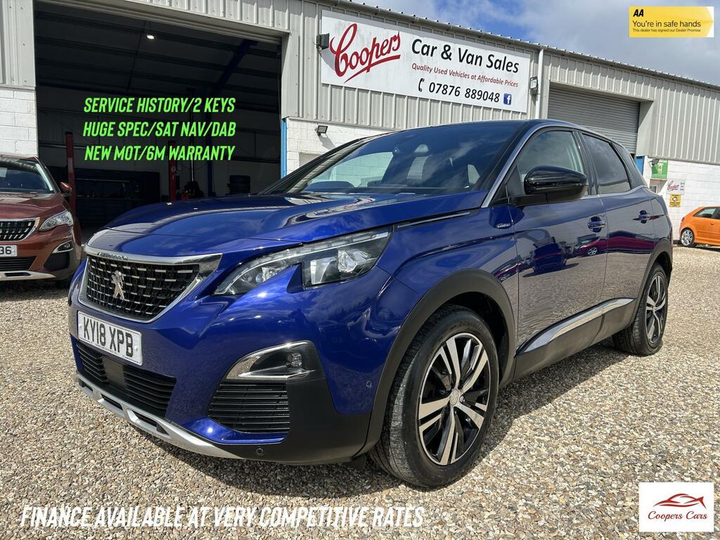Peugeot 3008 1.6 Bluehdi Gt Line Suv Euro 6 Blue