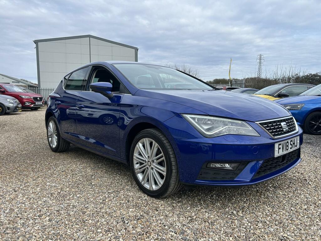 Seat Leon 2.0 Tdi Xcellence Technology Hatchback FV18SHJ Blue #3