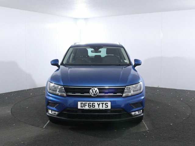 Volkswagen Tiguan 2.0 Tdi Bluemotion Tech Se Navigation Suv Dies DF66YTS Blue #2