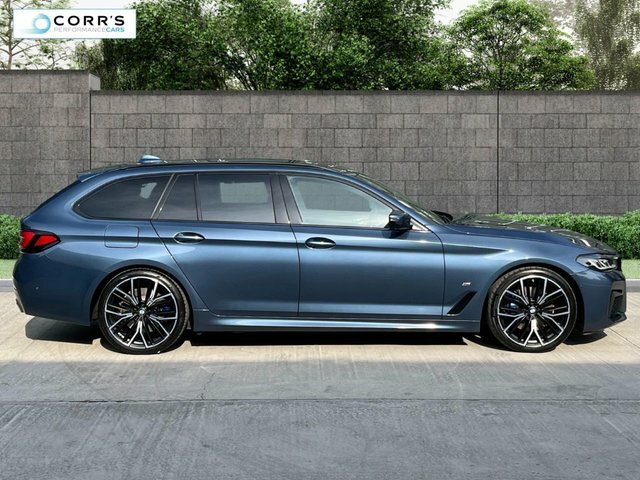BMW 5 Series 2.0 520D Mht M Sport Touring Hybrid Ste VO72LPL Blue #2