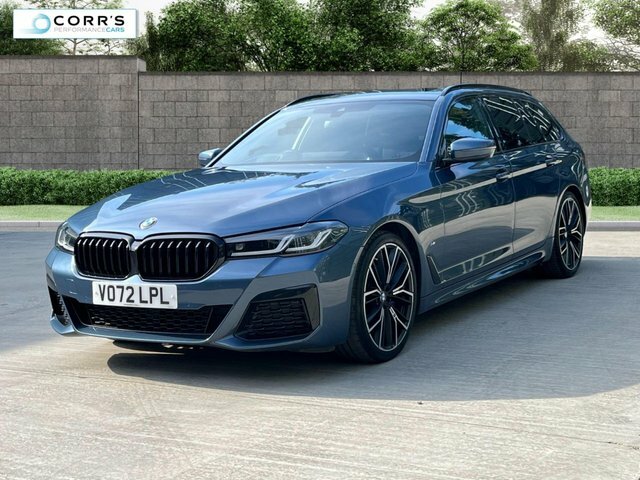 BMW 5 Series 2.0 520D Mht M Sport Touring Hybrid Ste VO72LPL Blue #6