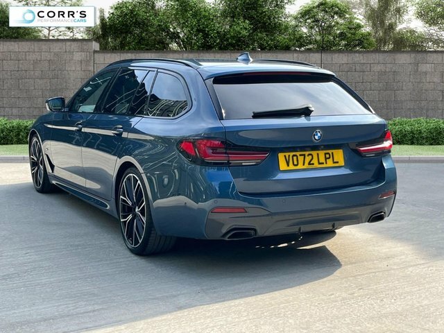 BMW 5 Series 2.0 520D Mht M Sport Touring Hybrid Ste VO72LPL Blue #4