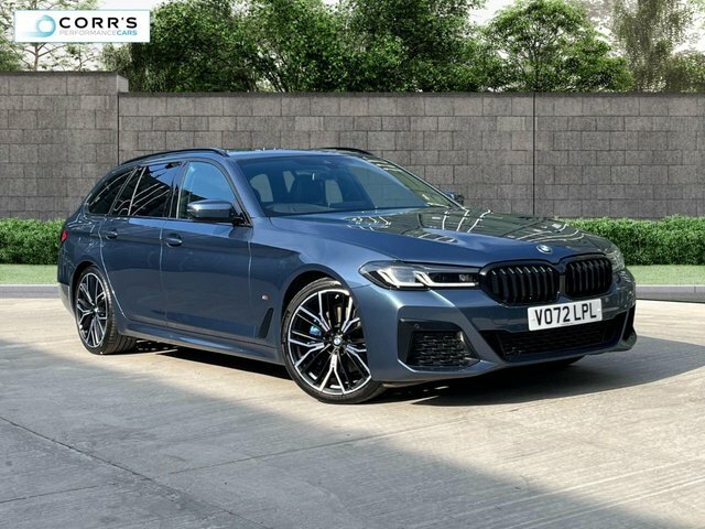 BMW 5 Series 2.0 520D Mht M Sport Touring Hybrid Ste Blue