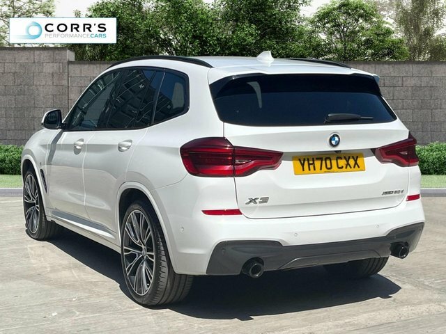 BMW X3 2.0 20D Mht M Sport Suv Hybrid Xdr YH70CXX White #4
