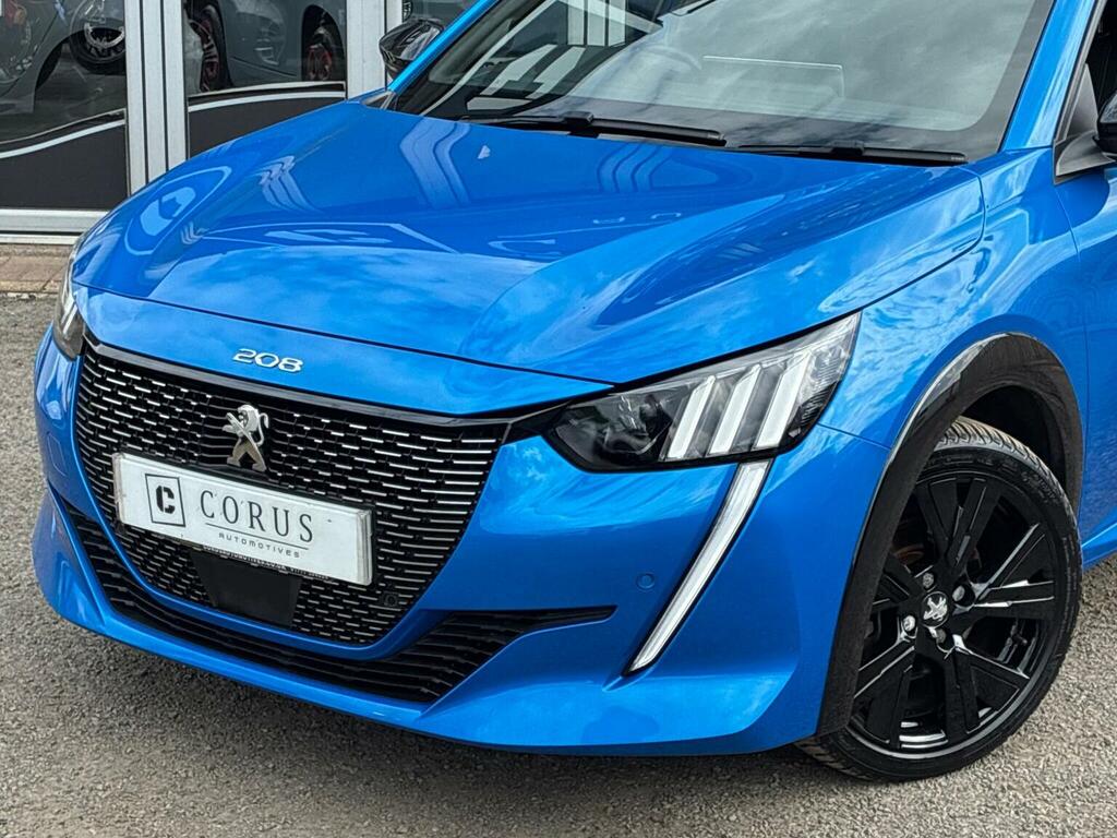 Peugeot 208 Hatchback 1.2 Puretech Gt Line Eat Euro 6 Ss MK70TZS Blue #3