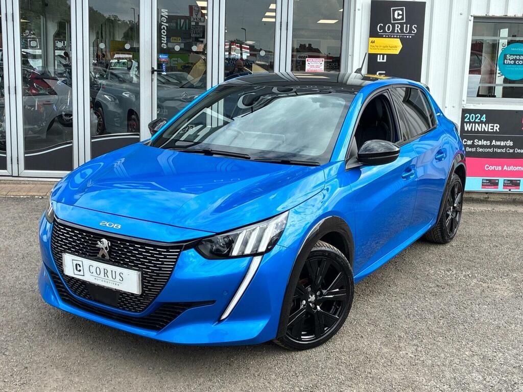 Peugeot 208 Hatchback 1.2 Puretech Gt Line Eat Euro 6 Ss MK70TZS Blue #2