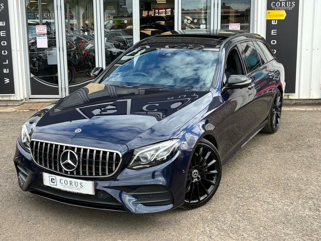 Mercedes-Benz E Class Estate 2.0 E220d Amg Line Night Edition Premium P DR02TEZ Blue #2