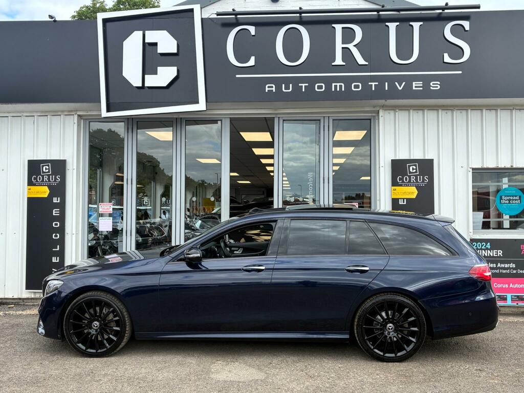 Mercedes-Benz E Class Estate 2.0 E220d Amg Line Night Edition Premium P DR02TEZ Blue #4