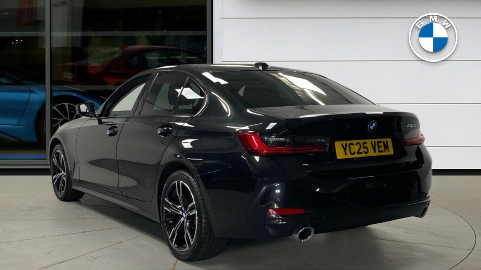 BMW 3 Series 320I Sport Saloon YC25VEM Black #2