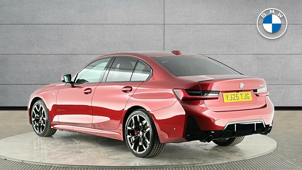BMW 3 Series 320I M Sport Saloon YJ25TJG Red #2