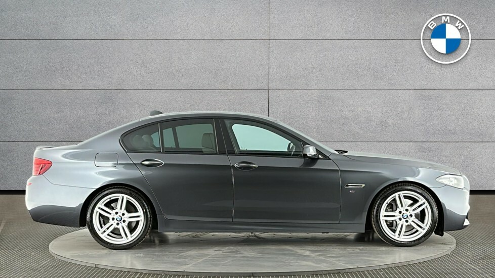BMW 5 Series 530D M Sport Saloon VE66KZU Grey #3