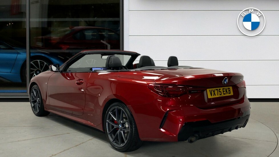 BMW 4 Series 420I M Sport Convertible VX75EKB Red #2