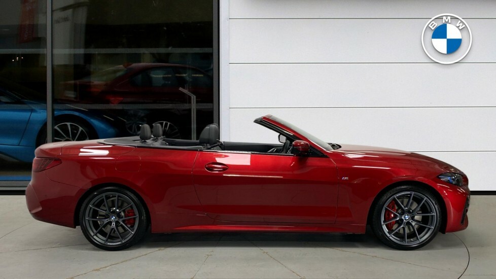 BMW 4 Series 420I M Sport Convertible VX75EKB Red #3
