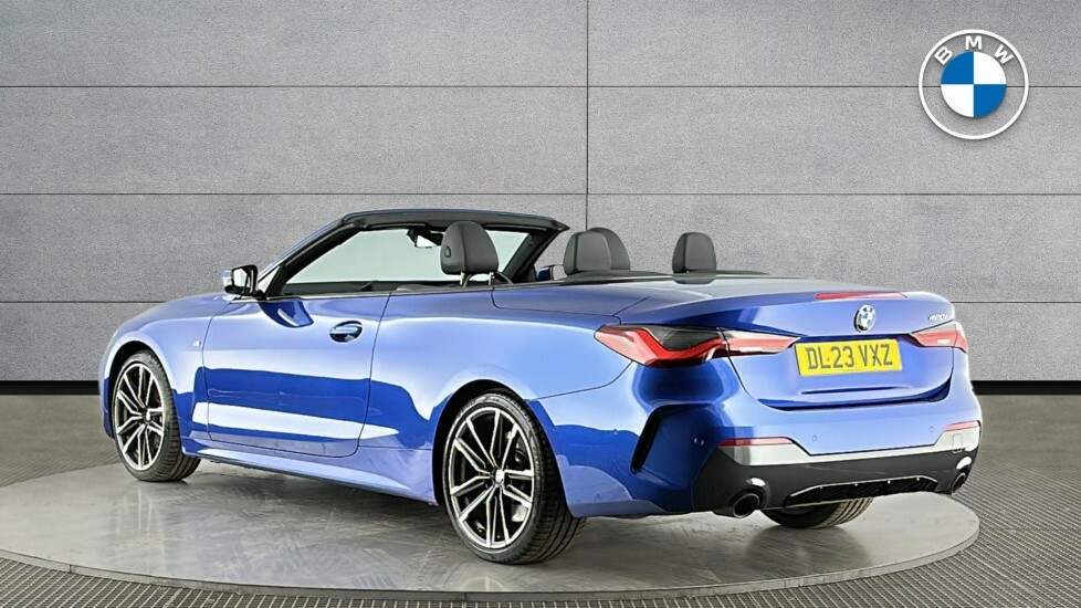 BMW 4 Series 420I M Sport Convertible DL23VXZ Blue #2