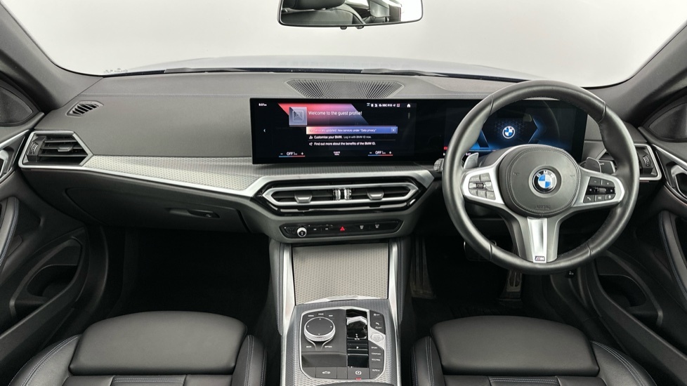 BMW 4 Series 420I M Sport Convertible DL23VXZ Blue #4