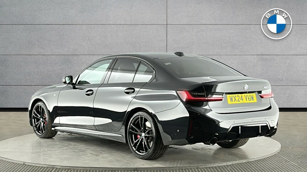 BMW 3 Series 320I M Sport Saloon WX24VUW Black #2