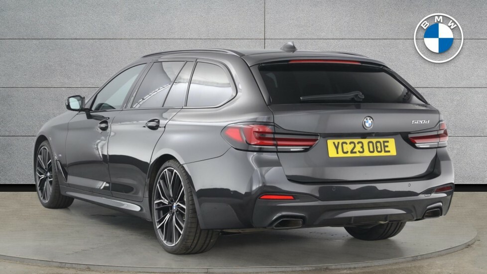 BMW 5 Series 520D M Sport Touring YC23OOE Grey #2