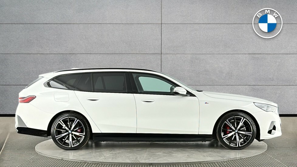 BMW 5 Series 530E M Sport Pro Touring YE75WFZ White #3